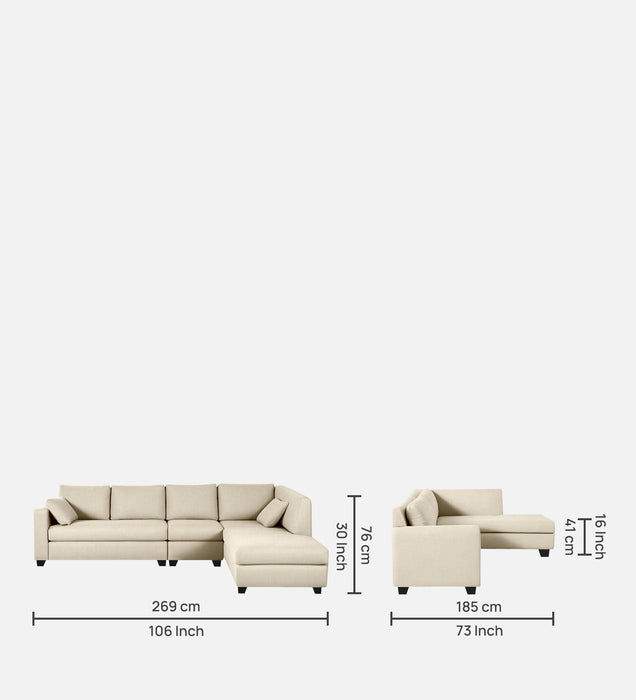 Bingo Fabric Sofa in 5 & 6 Seater in LHS & RHS Orientation