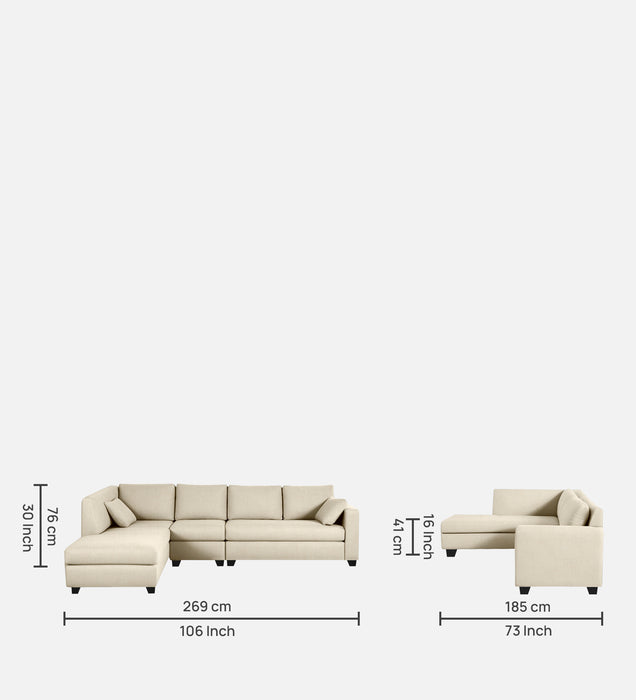 Bingo Fabric Sofa in 5 & 6 Seater in LHS & RHS Orientation