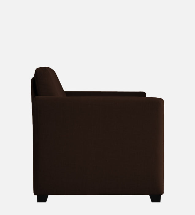 Bingo Fabric 1 Seater Sofa in Mahogany Colour