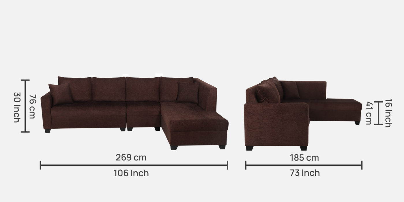 Bingo Fabric Sofa in 5 & 6 Seater in LHS & RHS Orientation