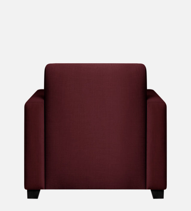 Bingo fabric 1 Seater Sofa In Ruby Maroon Color