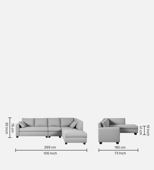 Bingo Fabric Sofa in 5 & 6 Seater in LHS & RHS Orientation