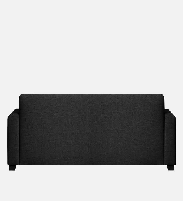 Bliss Fabric 3 Seater Sofa In Mystic Black & Velvet Grey Colour
