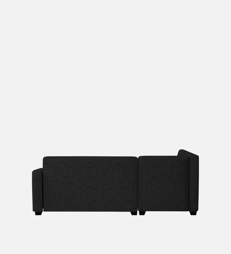 Bliss Fabric LHS 5 Seater Sectional Sofa In Mystic Black & Velvet Grey Colour