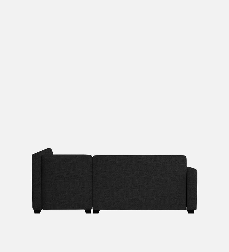 Bliss Fabric RHS 5 Seater Sectional Sofa In Mystic Black & Velvet Grey Colour