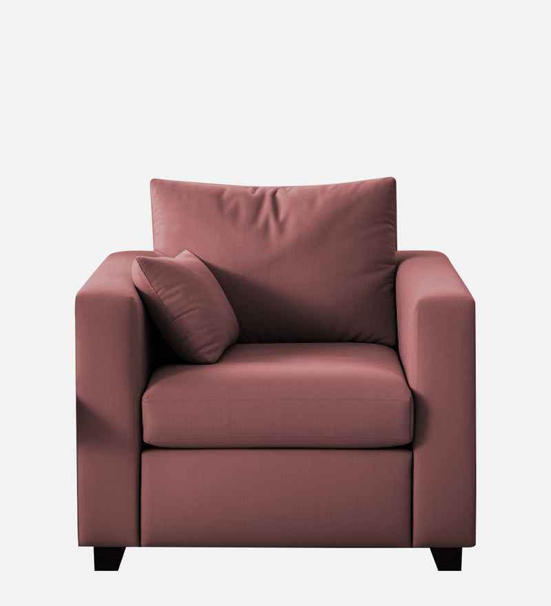 Bliss Velvet 1 Seater Sofa In Berry Wine Colour