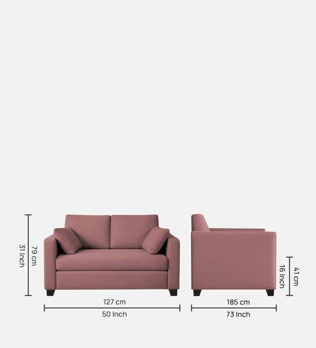 Bliss Velvet 2 Seater Sofa In Berry Wine Colour