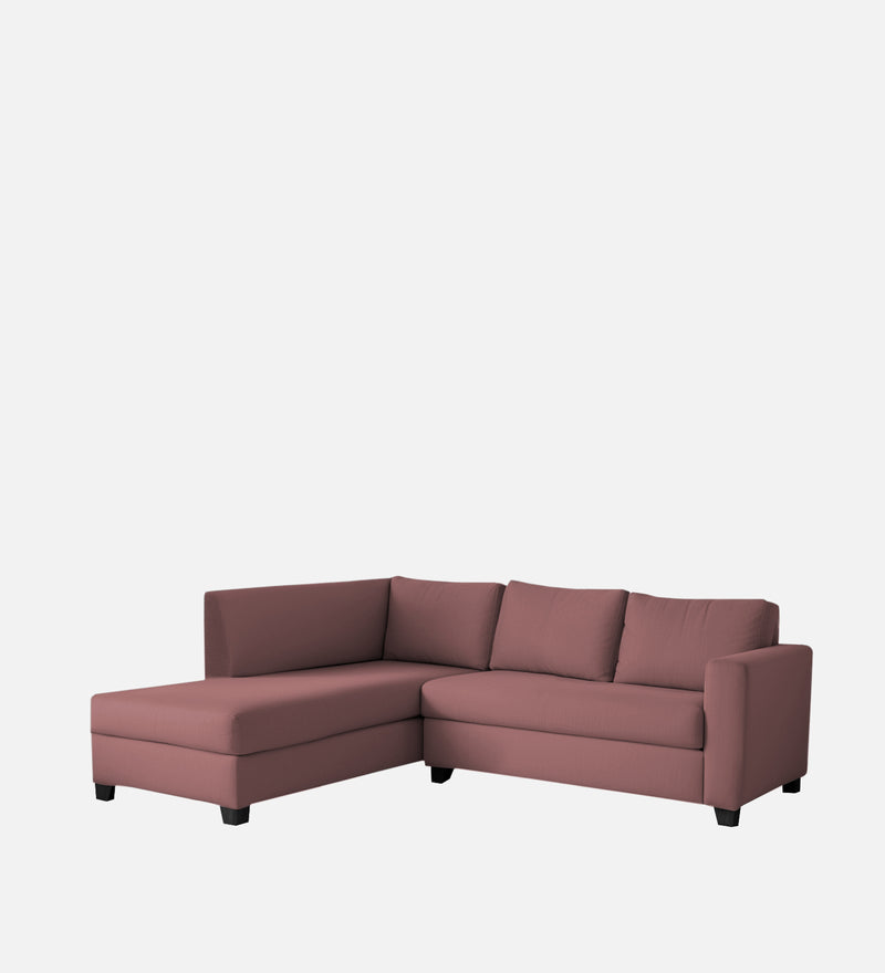 Bliss Velvet LHS 5 Seater Sectional Sofa In Berry Wine Colour