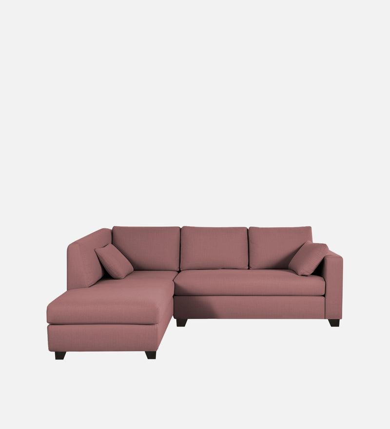 Bliss Velvet LHS 5 Seater Sectional Sofa In Berry Wine Colour