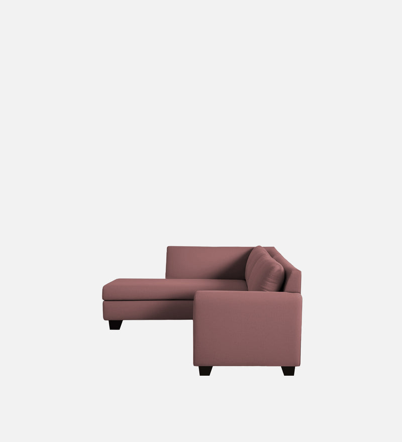Bliss Velvet LHS 5 Seater Sectional Sofa In Berry Wine Colour