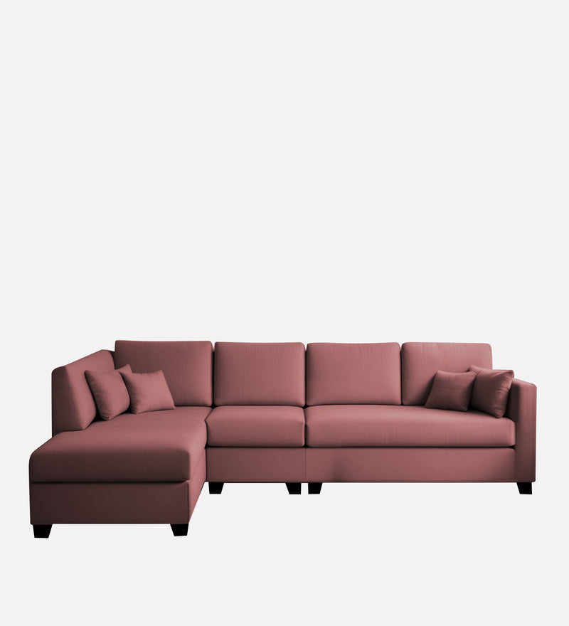 Bliss Velvet LHS 6 Seater Sectional Sofa In Berry Wine Colour
