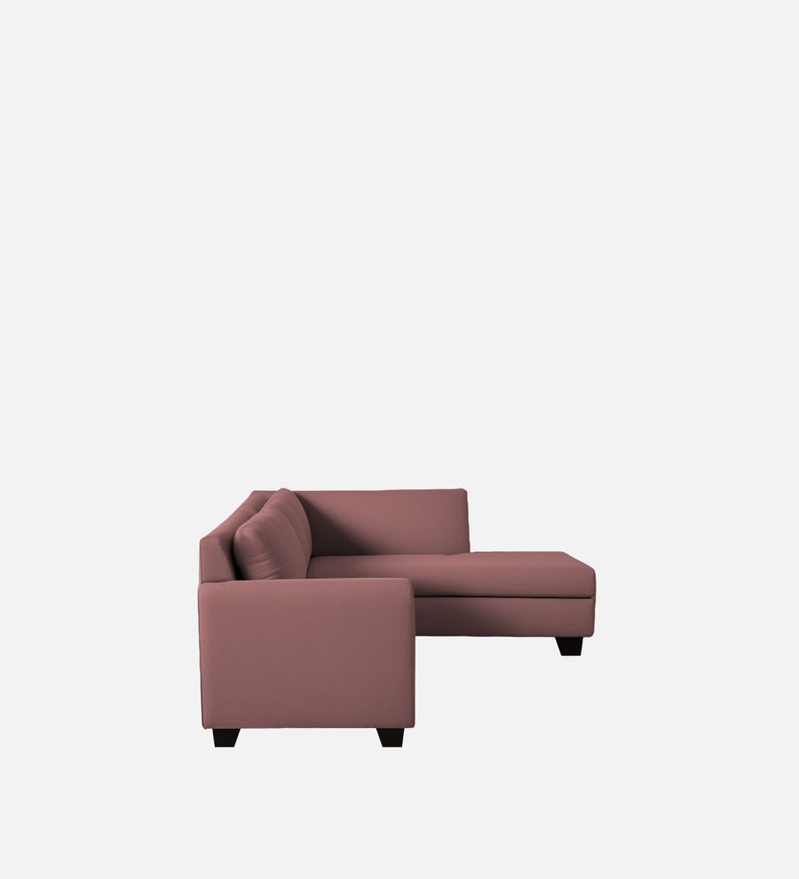 Bliss Velvet RHS 6 Seater Sectional Sofa In Berry Wine Colour