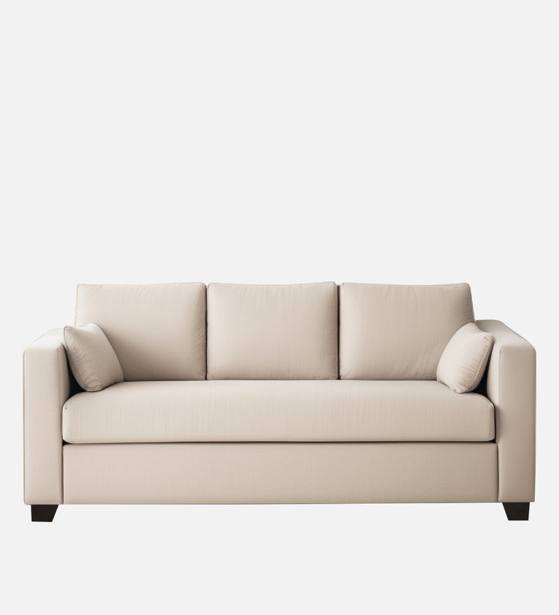Bliss Velvet 3 Seater Sofa In Camel Beige Color