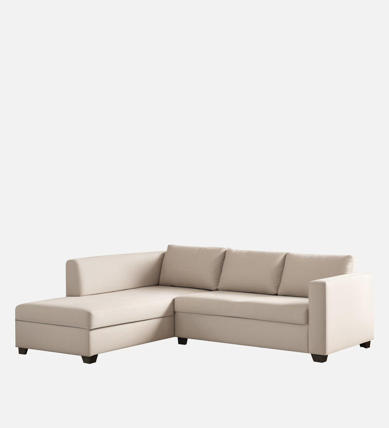 Bliss Velvet LHS 5 Seater Sectional Sofa In Camel Beige Color