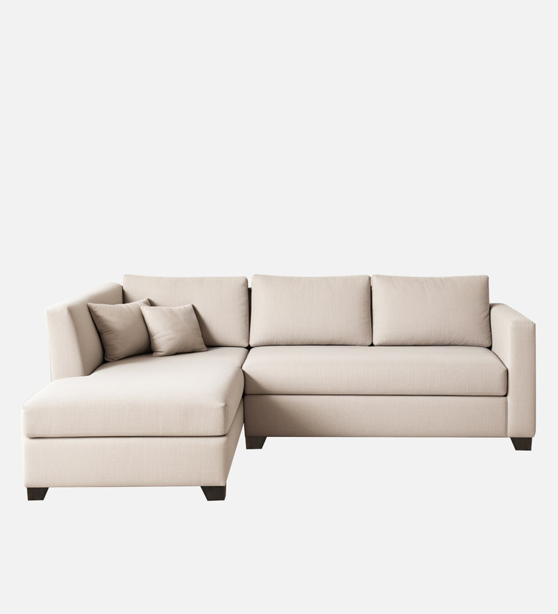 Bliss Velvet LHS 5 Seater Sectional Sofa In Camel Beige Color