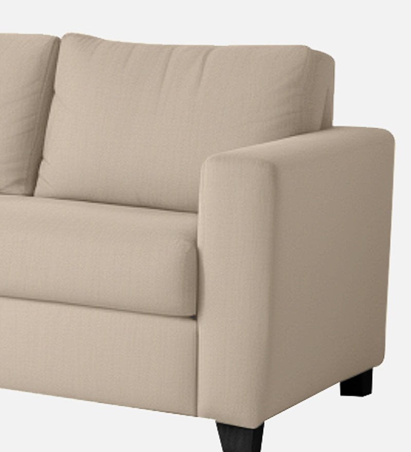 Bliss Velvet LHS 5 Seater Sectional Sofa In Camel Beige Color