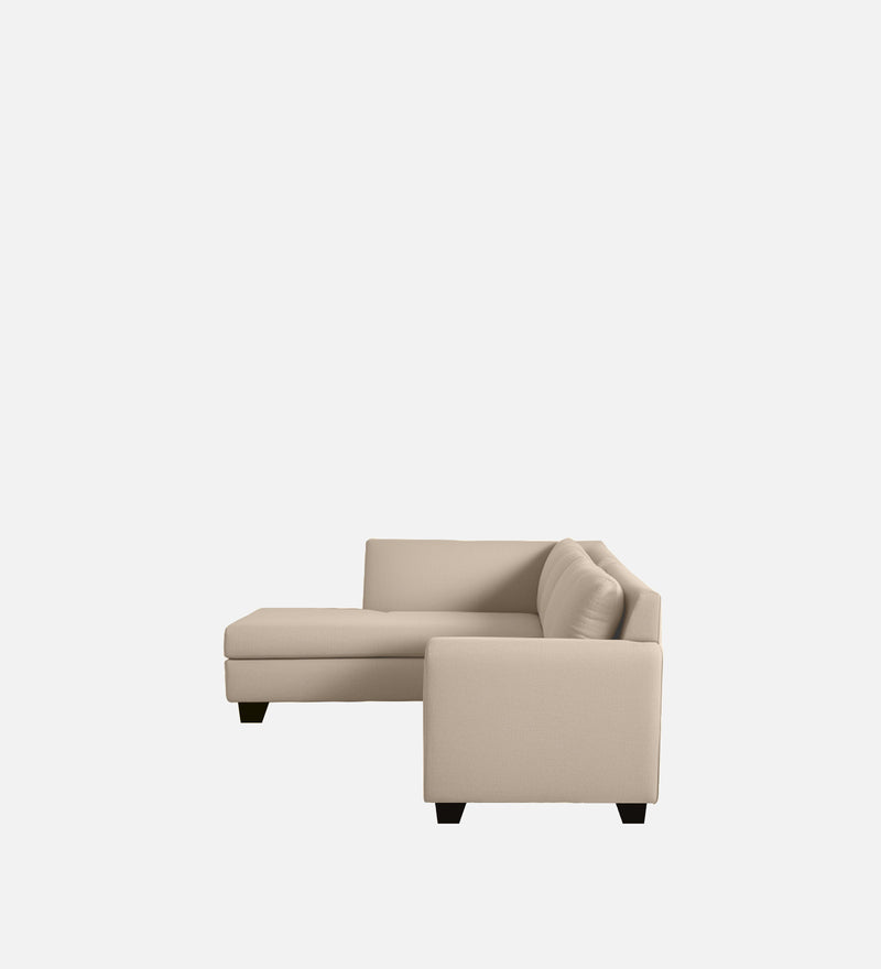 Bliss Velvet LHS 6 Seater Sectional Sofa In Camel Beige Color