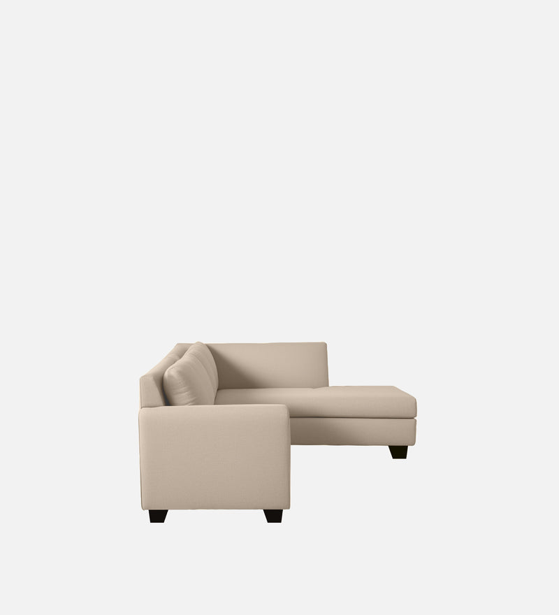 Bliss Velvet RHS 6 Seater Sectional Sofa In Camel Beige Color