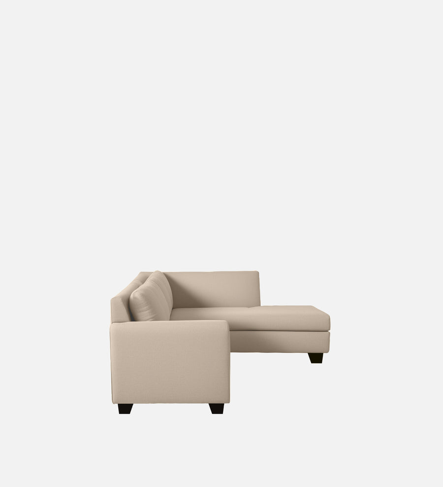Bliss Velvet RHS 6 Seater Sectional Sofa In Camel Beige Color