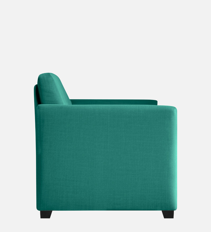 Bliss Fabric 1 Seater Sofa In Cerulean Blue Color