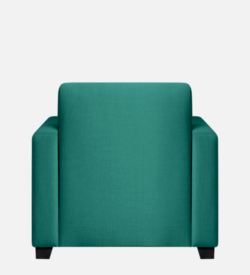 Bliss Fabric 1 Seater Sofa In Cerulean Blue Color