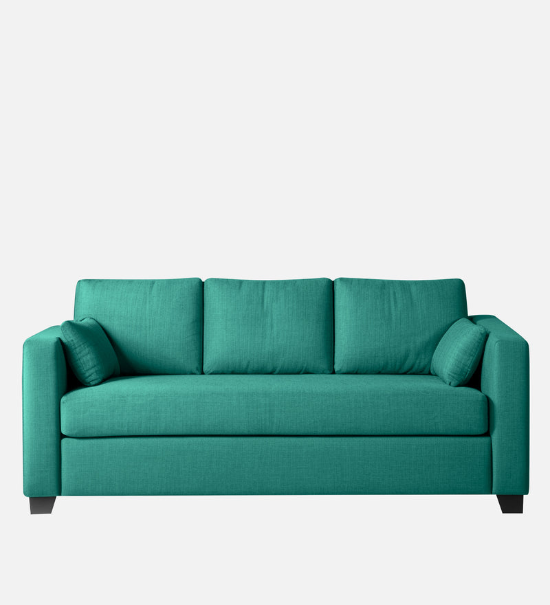 Bliss Fabric 3 Seater Sofa In Cerulean Blue Color