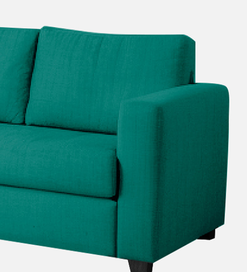 Bliss Fabric LHS 5 Seater Sectional Sofa In Cerulean Blue Color