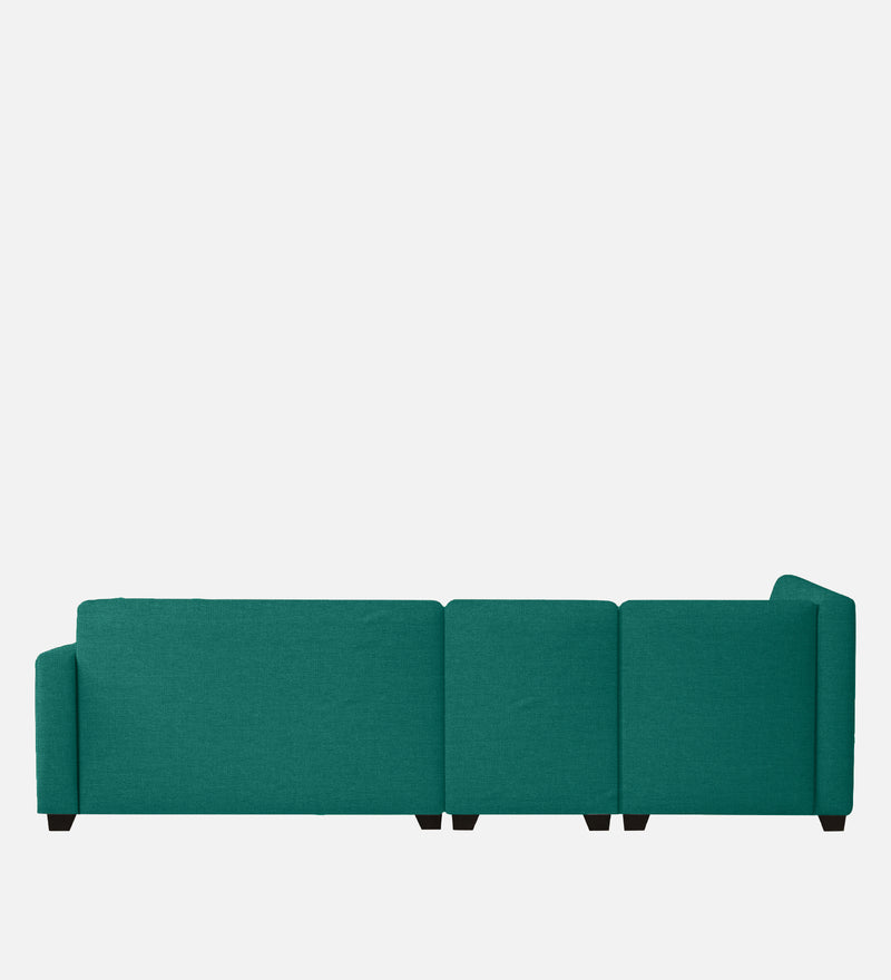 Bliss Fabric LHS 6 Seater Sectional Sofa In Cerulean Blue Color