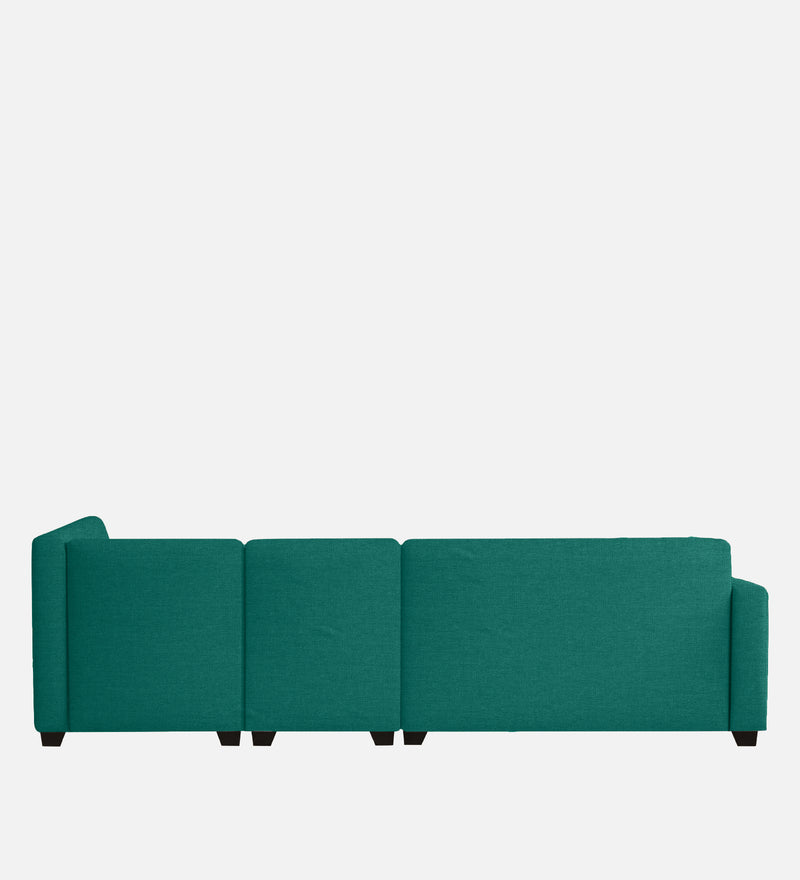 Bliss Fabric RHS 6 Seater Sectional Sofa In Cerulean Blue Color