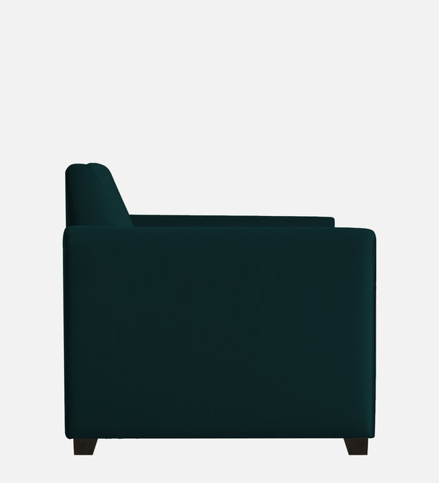 Bliss Velvet 1 Seater Sofa In Emerald Green Color