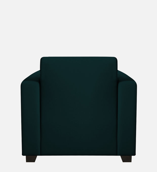 Bliss Velvet 1 Seater Sofa In Emerald Green Color