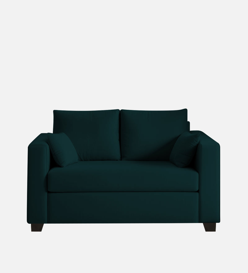 Bliss Velvet 2 Seater Sofa In Emerald Green Color