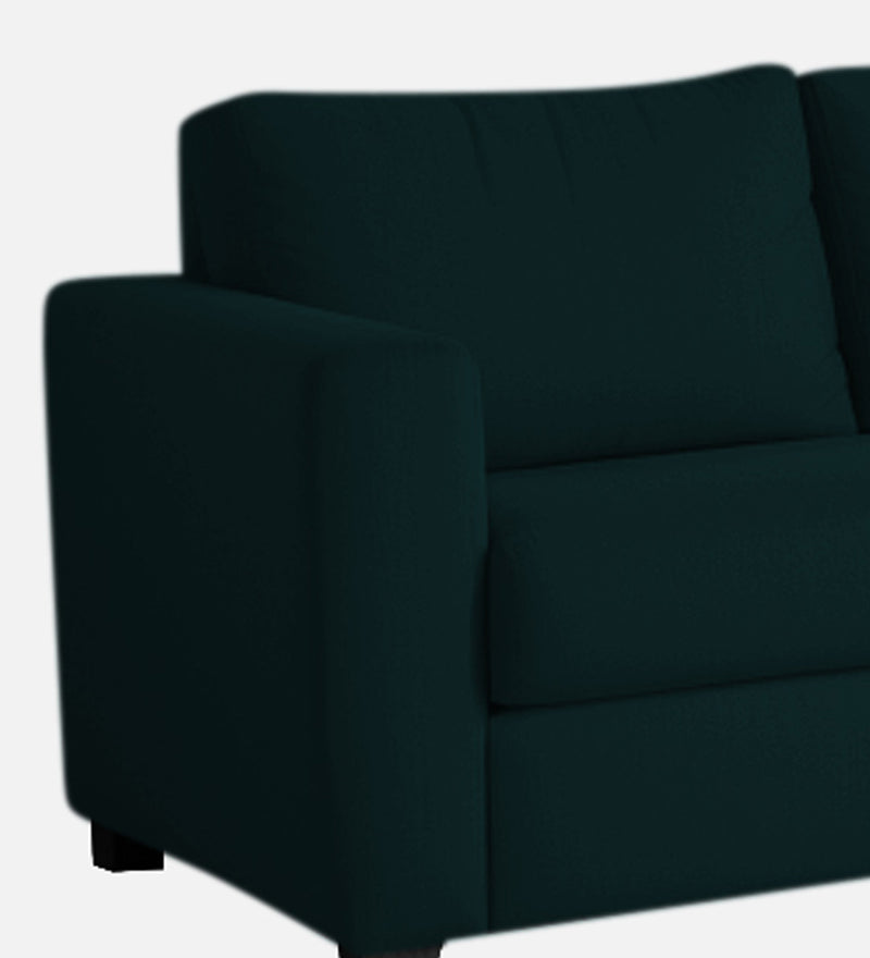 Bliss Velvet RHS 6 Seater Sectional Sofa In Emerald Green Color