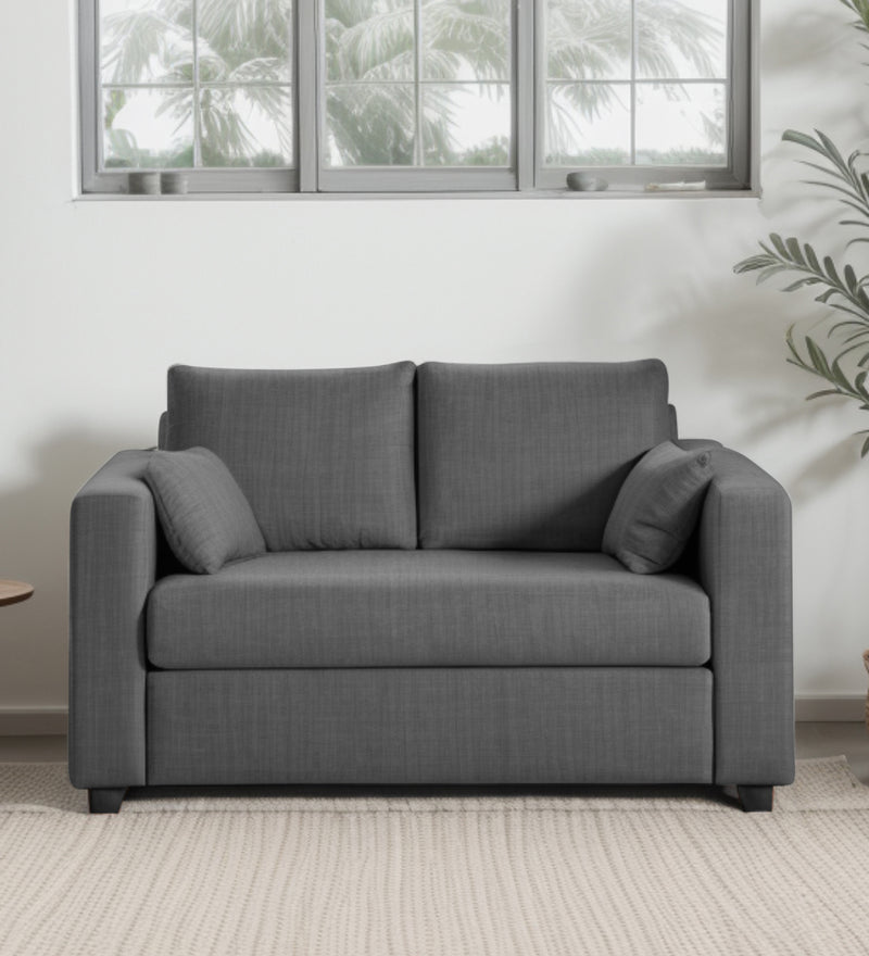 Bliss Fabric 2 Seater Sofa In Grey Colour