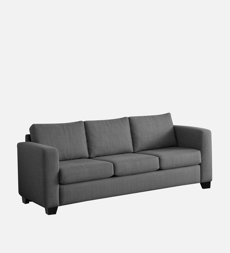 Bliss Fabric 3 Seater Sofa In Grey Colour