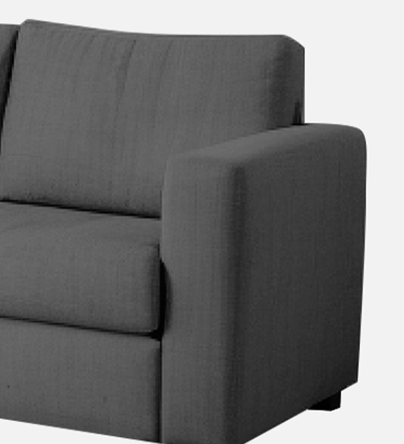 Bliss Fabric LHS 5 Seater Sectional Sofa In Grey Colour