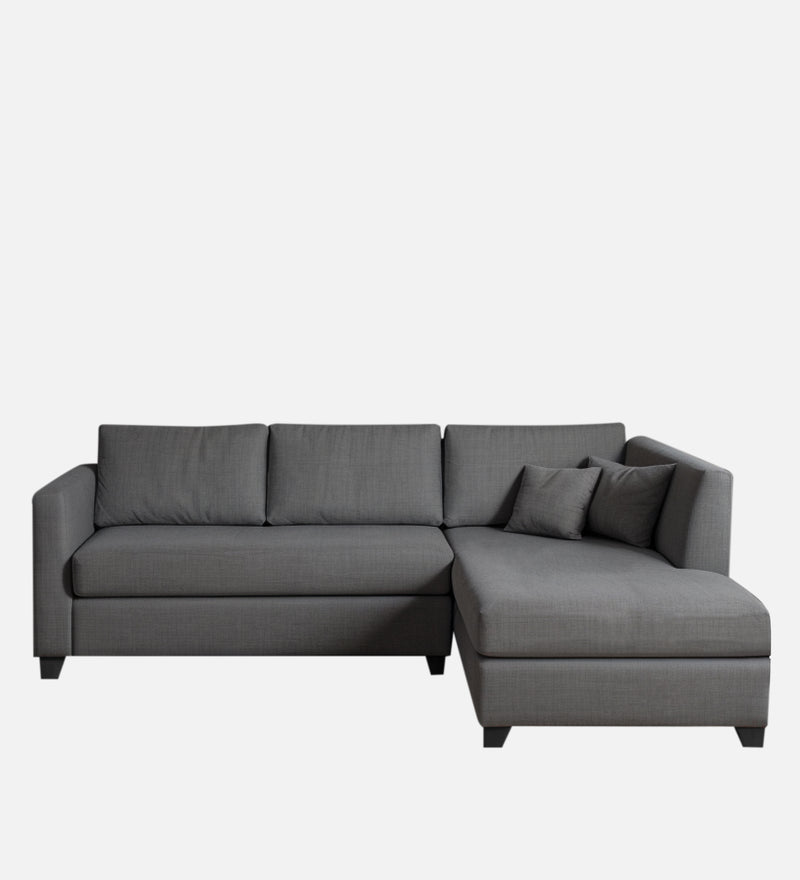 Bliss Fabric RHS 5 Seater Sectional Sofa In Grey Colour