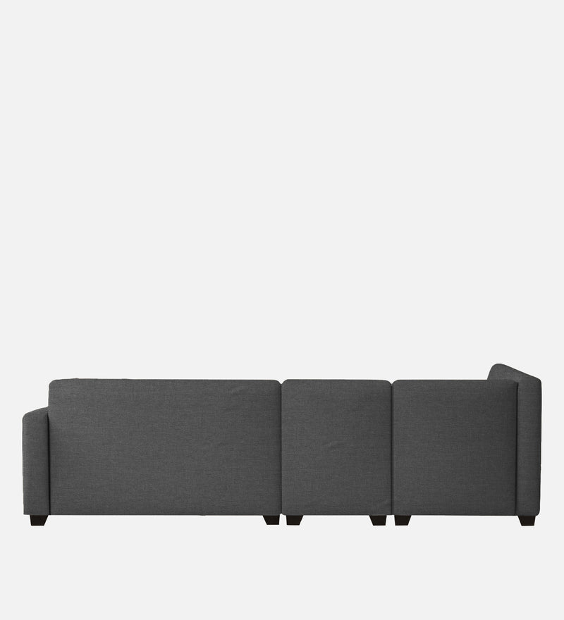 Bliss Fabric LHS 6 Seater Sectional Sofa In Grey Colour