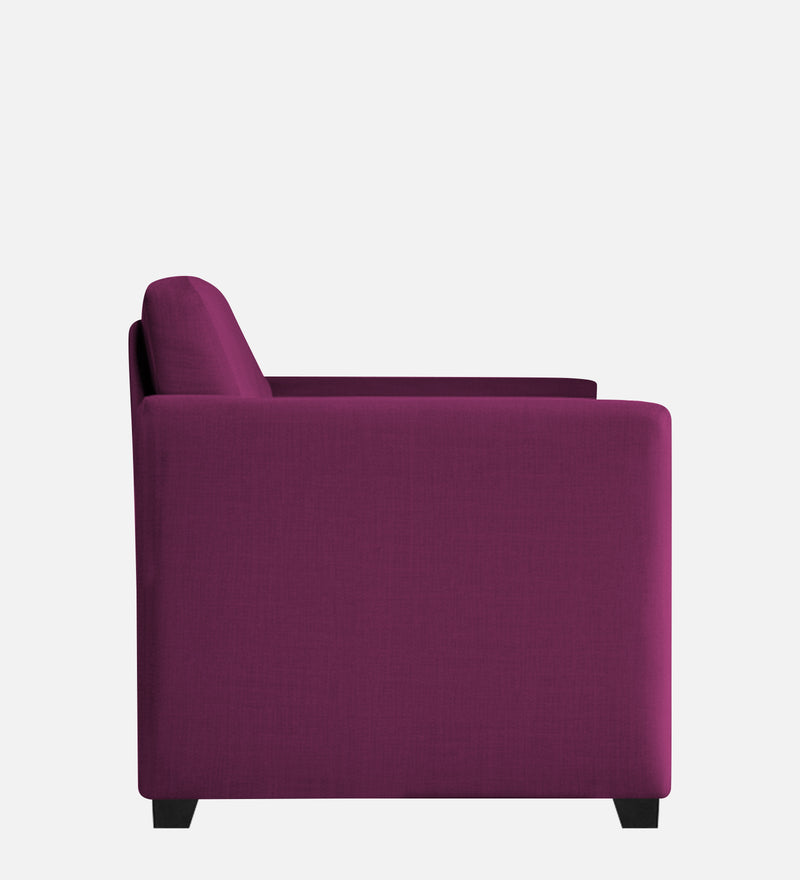 Bliss Fabric 1 Seater Sofa In Mulberry Colour