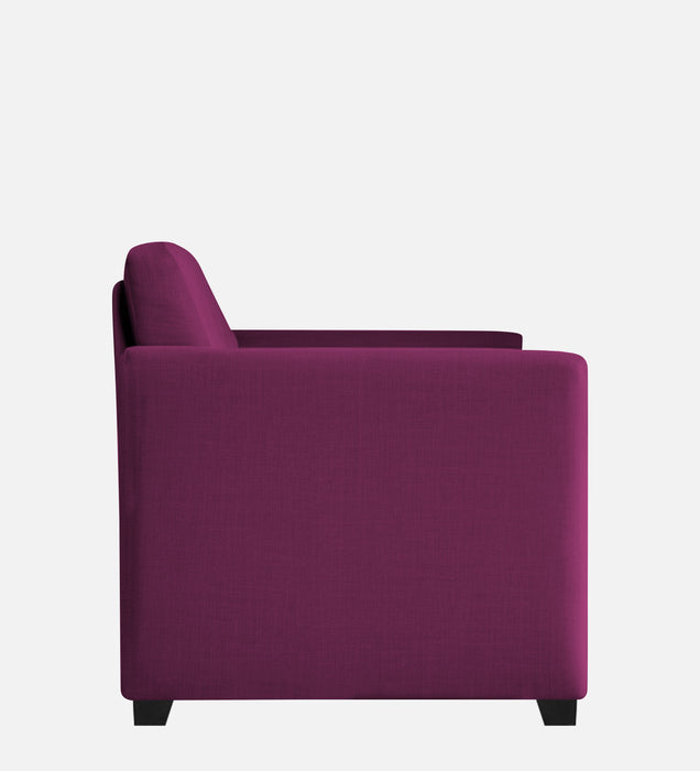 Bliss Fabric 1 Seater Sofa In Mulberry Colour