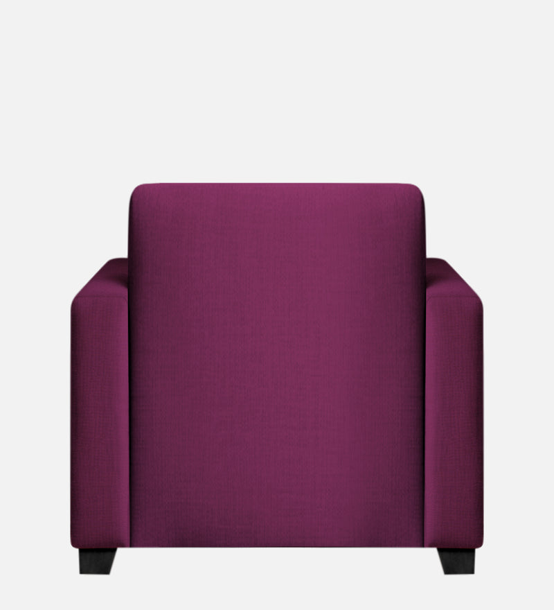 Bliss Fabric 1 Seater Sofa In Mulberry Colour