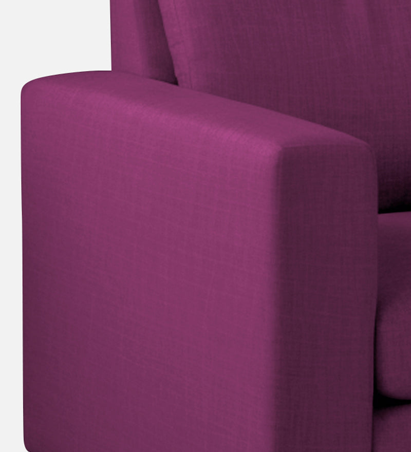 Bliss Fabric 1 Seater Sofa In Mulberry Colour
