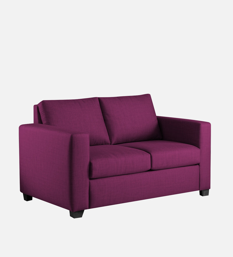 Bliss Fabric 2 Seater Sofa In Mulberry Colour