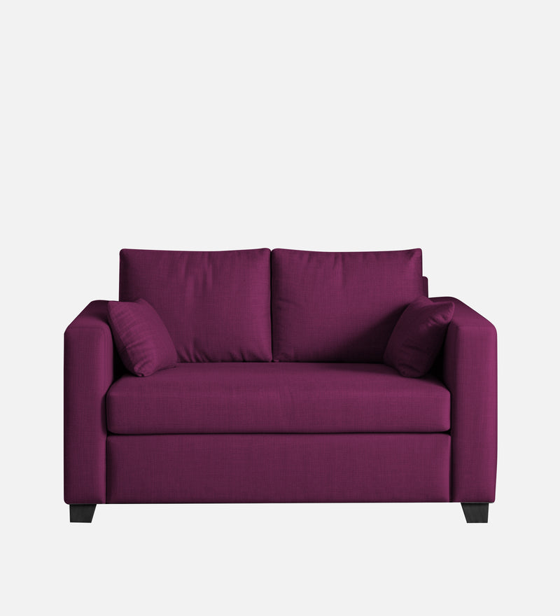 Bliss Fabric 2 Seater Sofa In Mulberry Colour