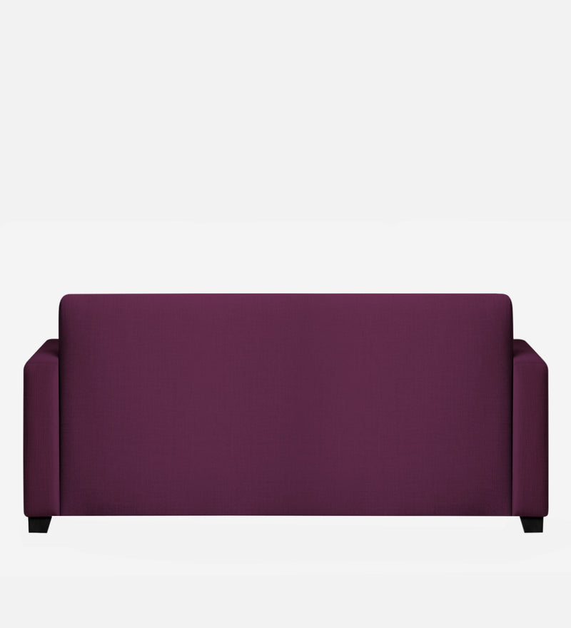 Bliss Fabric 3 Seater Sofa In Mulberry Colour