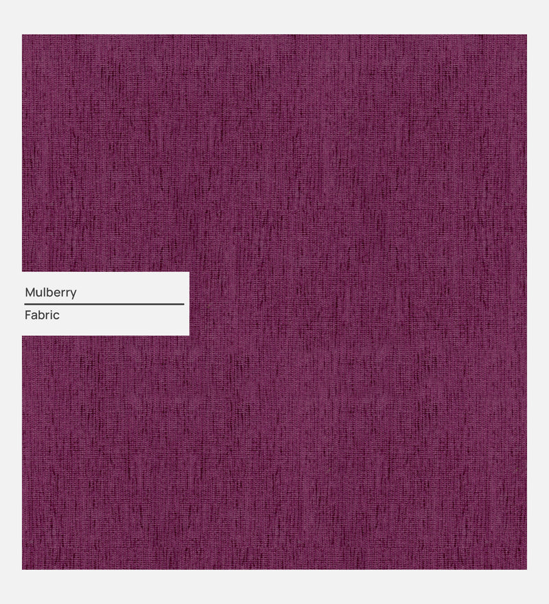 Bliss Fabric 3 Seater Sofa In Mulberry Colour
