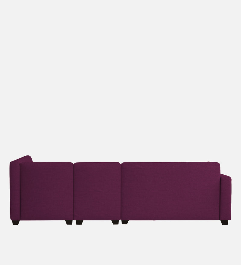 Bliss Fabric RHS 6 Seater Sectional Sofa In Mulberry Colour