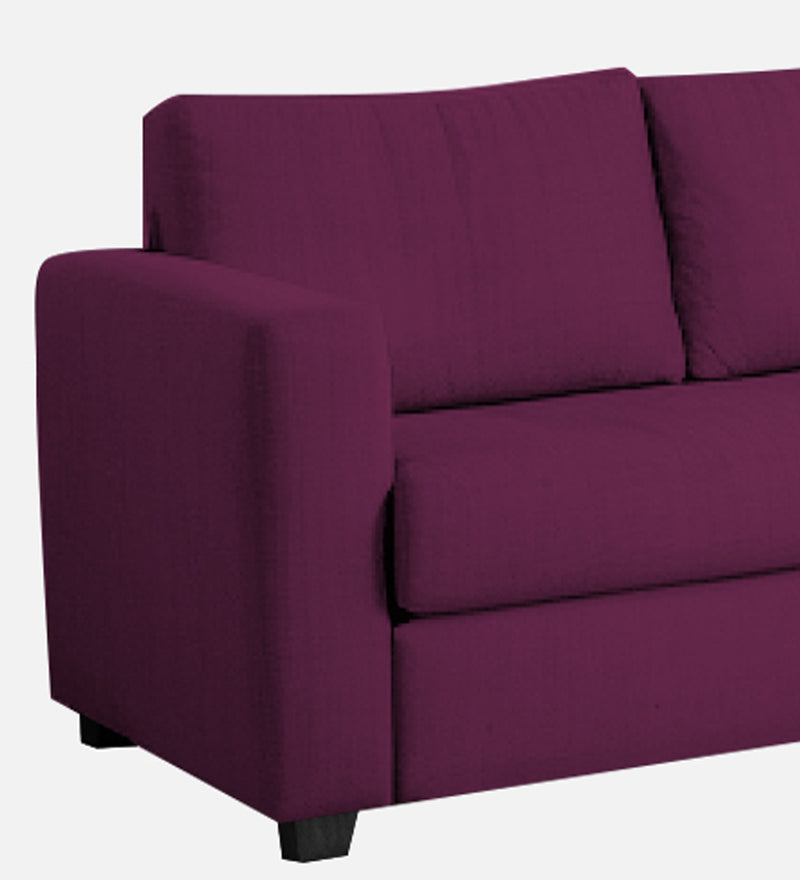 Bliss Fabric RHS 6 Seater Sectional Sofa In Mulberry Colour