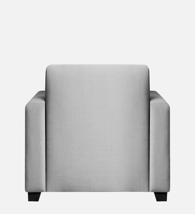 Bliss Fabric 1 Seater Sofa In Royal Grey & Velvet Blue Colour