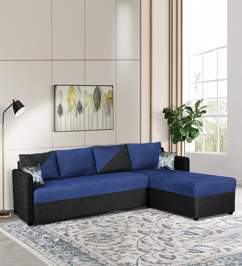 Bliss E2O Soft Cozy Fabric Sectional L Shaped 6 Seater Sofa